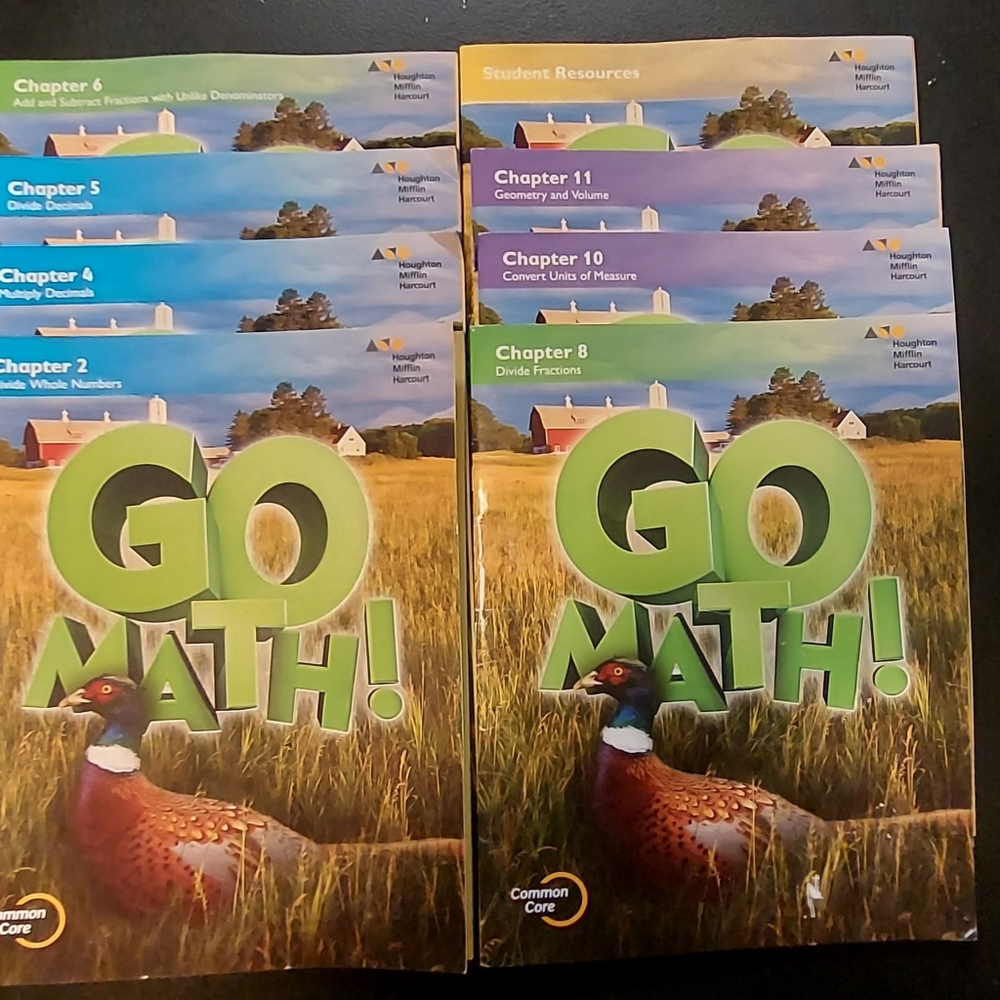 Go Math (2015) Grade 5 Workbook lot of 8